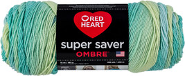Red Heart Super Saver Ombre Yarn-Seaside E305-4935 - £24.46 GBP