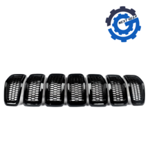 New OEM Mopar Set of 7 Grille Insert Gloss Black 2014-2018 Cherokee 6830... - $215.01