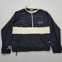 Jammin Windbreaker Mens Black XL Zip Pockets Pullover Laguna Hills Volle... - $16.86