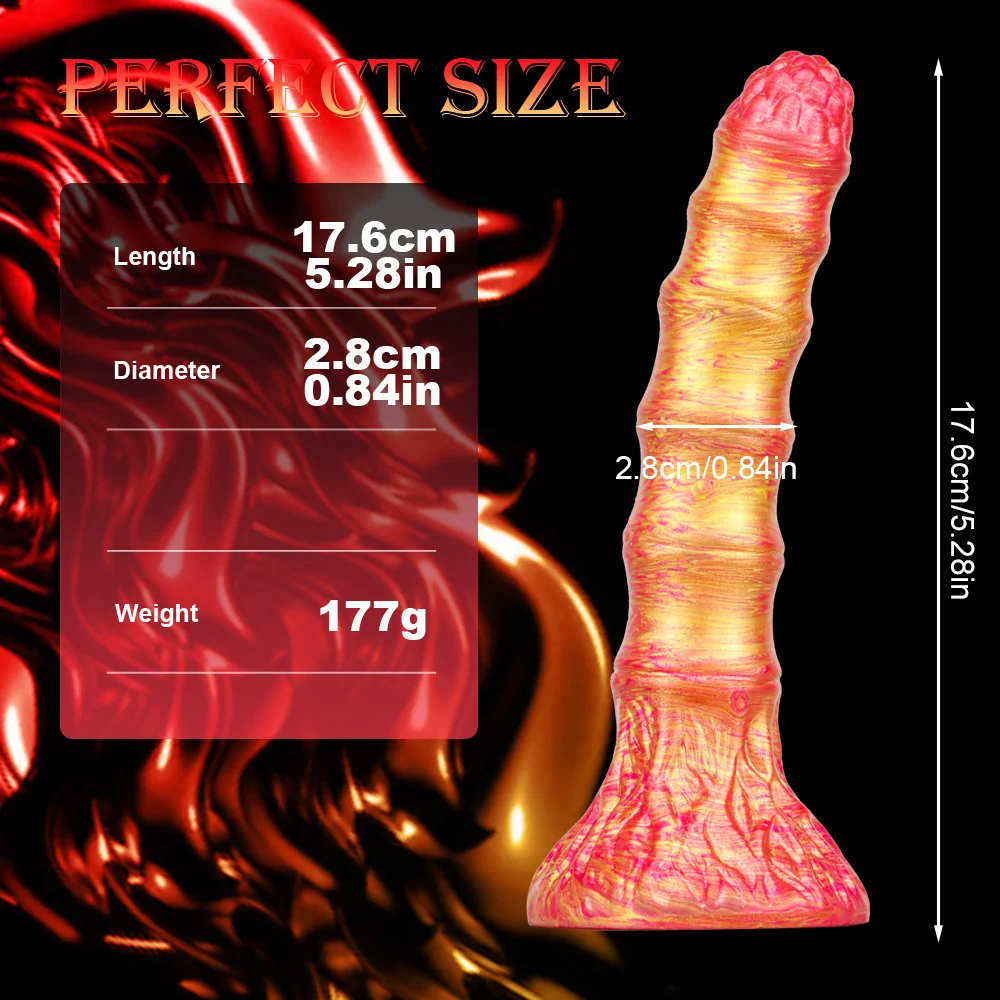 O colorful silicone dragon monster dildo anal plug g spot prostate massage anal toy sex thumb200