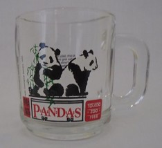The Toledo Zoological Society  McDonald&#39;s !988 Panda&#39;s  Glass Collectibl... - $7.82