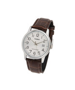 Casio Mens Watch Brown Leather Band Date 37MM Water Resist MTP-V002L-7B2... - $540.80 MXN