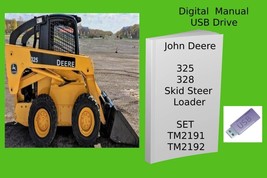 John Deere 325 and 328 Skid Steer Loader Repair Technical Manual Set See Desc. - £33.53 GBP