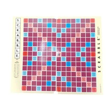 Scrabble Travel Size Replacement Board Game Cardboard Inserts Milton Bradley - £3.55 GBP