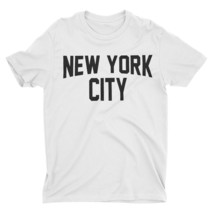 Kids White New York City T-Shirt Lennon Youth Tee NYC Screen Printed Love NY - £12.75 GBP