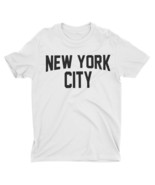 Kids White New York City T-Shirt Lennon Youth Tee NYC Screen Printed Lov... - £12.81 GBP