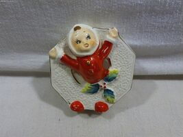 Vintage Lipper &amp; Mann Japan Christmas NOEL Santa Kid Candle Holder Lette... - $292.05 MXN