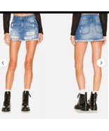 Size 4 Free People Out of Ordinary Denim Miniskirt in Vintage Blue NEW - $32.87 CAD