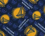 Fleece Golden State Warriors Basketball Sports Team Fleece Fabric BTY A6... - $14.97