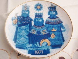Santa Clara Porcelain COLLECTOR PLATE CHRISTMAS, Spain 1971 Wise Men ORI... - $29.39