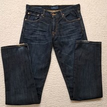 Mens Lucky Brand 221 Original Straight Leg Jeans Size 30/34 Dark Wash - £14.38 GBP
