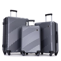 Luggage 3 Piece Set,Suitcase Set with Spinner Wheels Hardside Lightweigh... - $112.67