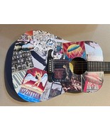 CUSTOM LED ZEPPELIN Album Zoso Swan Song Decoupage Fender FA-125 Acousti... - £419.12 GBP