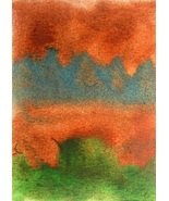 Original Abstract Watercolor Painting Art OOAK ACEO 6 Year Old Child Art... - £6.25 GBP