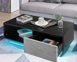 Small Led Coffee Tables For Living Room Grey Coffee Table With Led Light... - $338.99