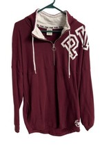 Pink Victoria Secret Sweater Quarter Zip Pullover Long Sleeve Sweatshirt S - £15.32 GBP