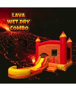 Inflatable Lava Rental Bounce House Combo Water Slide Pool DRY with BLOWER - $1,695.00