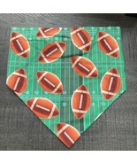 Dog Scarf Slide On Collar Elastic Band Football Field Green Brown Large New - $10.68 CAD