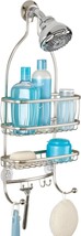 iDesign 61975 York Extra Wide Hanging Shower Caddy Steel Satin Silver - $24.74