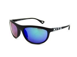 KITS The Pursuit Unisex Sunglasses, Black / Blue Mirror, 59-19-125 #C52 - £13.99 GBP