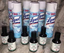 Lot Of 6 Lysol 19oz Spray Linen Scent-Kills 99% Germs W 6ea Free 4oz bl Shown - £31.51 GBP
