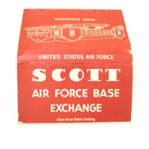 Vintage Matchbook FULL Matches Scott Air Force Base Exchange Main U.S. A... - $19.99