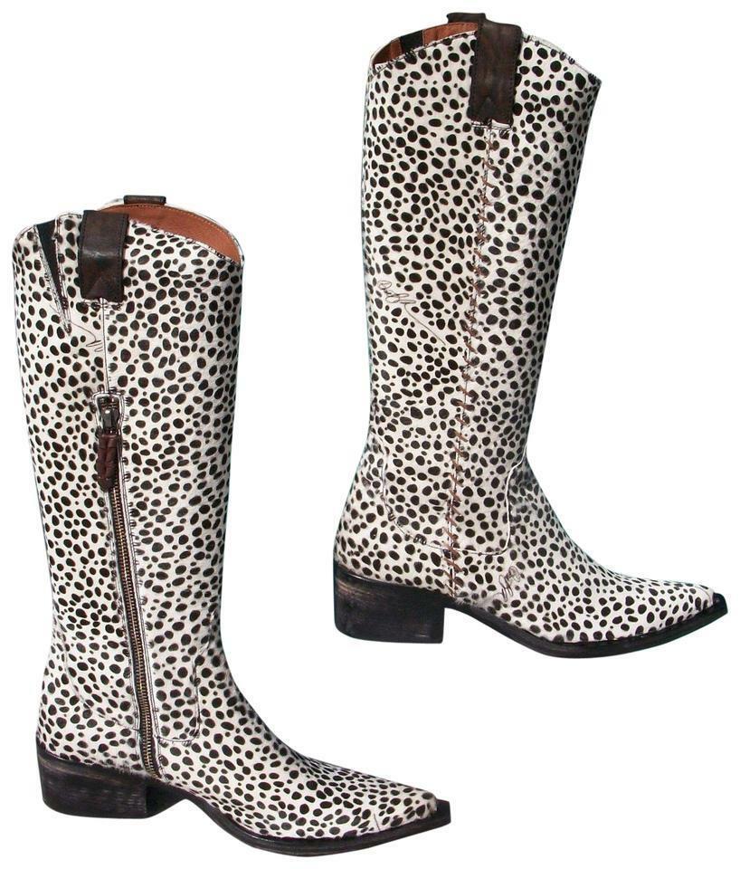 Donald Pliner Western Couture Boot New Chitta Hair Calf Leather $950 NIB New