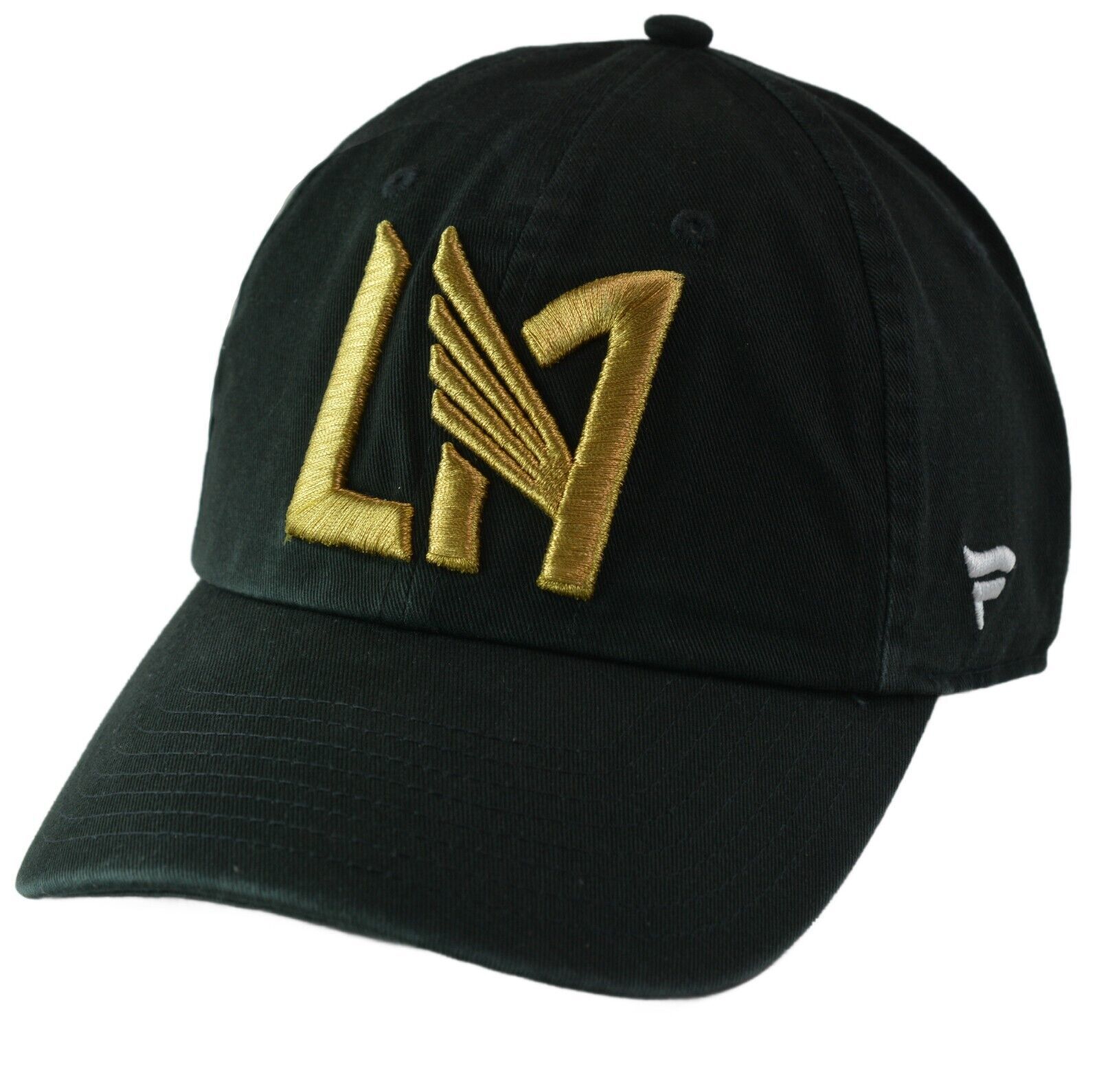 LAFC MLS Soccer Black LAFC Relaxed Fit Strap Back Cap Dad Hat by Fanatics