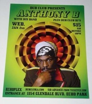 Anthony B Concert Promotional Card Vintage 2013 Echoplex California - £15.63 GBP