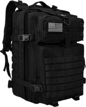 45L MOLLE Tactical Backpack Ideal for Hiking &amp; Bug Out Gear Black New - $61.33