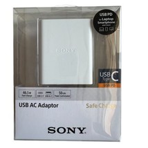 Sony 46.5W Pd Fast Wall Charger USB-C USB-A CP-ADRM2 -White （39W+7.5W） - £31.91 GBP