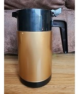 Hormel Coffee Carafe Insulated Coffee Server Gold Tone &amp; Black Retro Vin... - £15.70 GBP