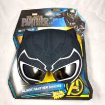 Black Panther Shades Kids Mask Marvel Ages 3 &amp; Up T&#39;challa Halloween Sunglasses - £4.70 GBP