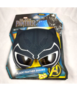 Black Panther Shades Kids Mask Marvel Ages 3 &amp; Up T&#39;challa Halloween Sun... - £4.70 GBP
