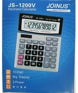 JOINUS ELECTRONIC CALCULATOR JS-1200V 12Digit Big Display 2 Battery No I... - $20.96 CAD