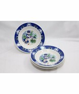 Century Christmas Snowmen Soup Bowls 8&quot; Lot of 4  Xmas - $20.08 CAD