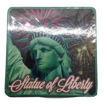 Statue Of Liberty Fireworks Cork Backed Coaster - £7.06 GBP
