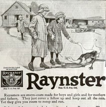 1917 Raynster Raincoat Advertisement United States Rubber Company LGADYC4 - £15.91 GBP