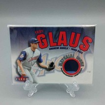 Troy Glaus Anaheim Angels Material Issue Fleer 2001 Baseball Card - £4.92 GBP