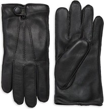 UGG Tech Gloves Metisse Tabbed Vent Leather Black Size Medium New $95 - $74.99