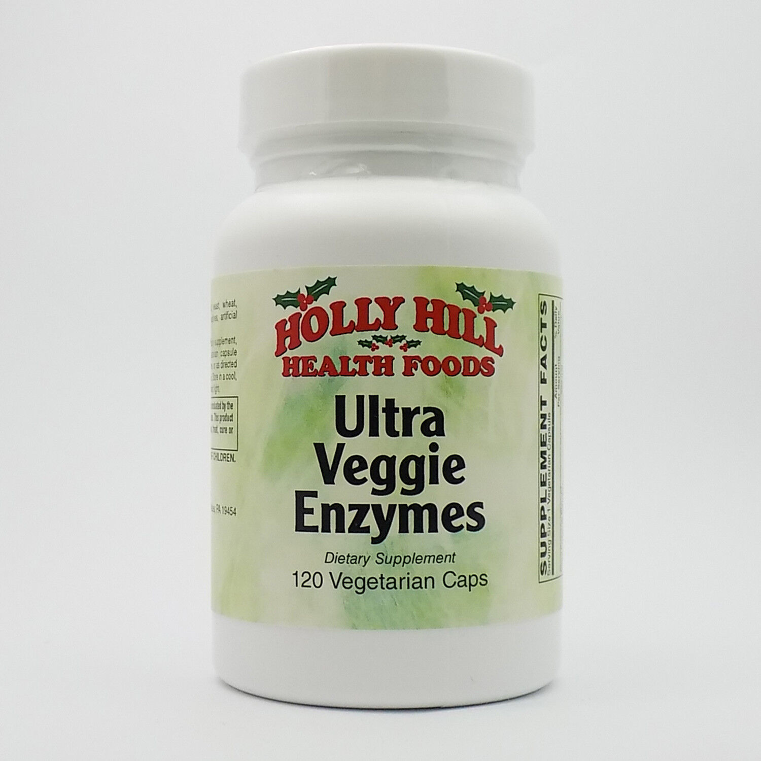 Holly Hill Health Foods, Ultra Veggie Enzymes, 120 Vegetarian Capsules - $29.49