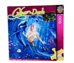 Master Pieces 500 piece Mermaid Dolphin Jigsaw Puzzle Larger Pieces - $9.16