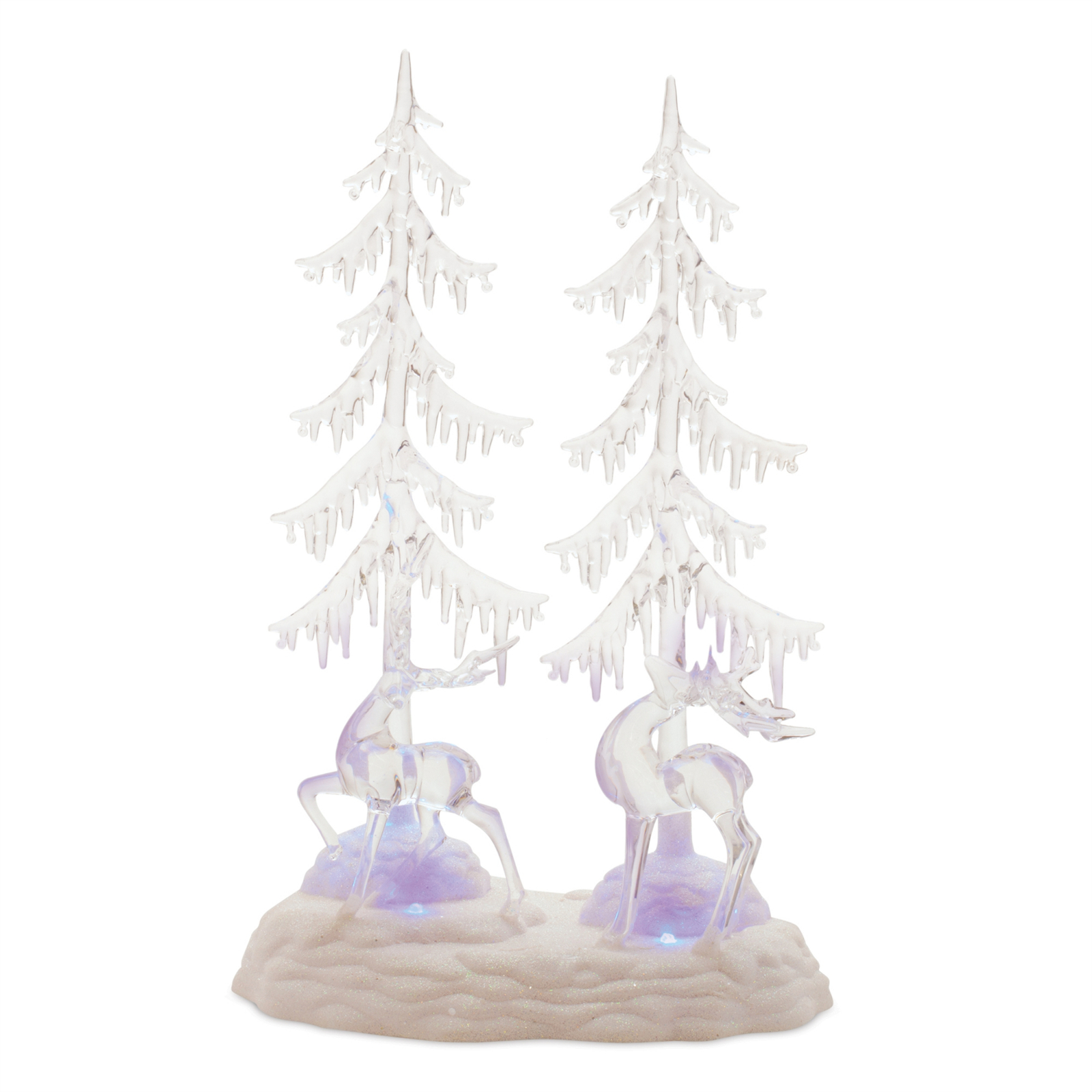 Multicolored LED Deer and Trees 15&quot;H - $93.22