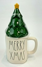Christmas Mug Merry Christmas Coffee Cup Tree Topper Green Set 9.5&quot; - £12.53 GBP