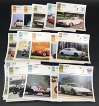 33 1990s Vintage Lancia Italy Atlas Editions Classic Cars Info Spec Card... - £7.34 GBP