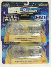 NOS Galoob Toy Lot Star Wars Micro Machines Space X-Ray Fleet Collection 3 - $17.86