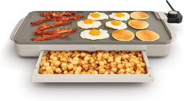 10" X 20" Electric Griddle with Warming Tray, Evergood™ Ceramic Nonstick... - $65.28