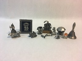 Mixed Lot of Fine Pewter Figurines Miniatures Little Gallery Hallmark Hudson Etc - £63.15 GBP