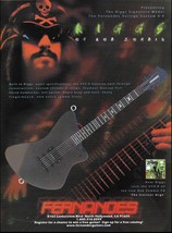 Rob Zombie&#39;s Mike Riggs Signature Fernandes Vertigo VC X-R guitar 2001 ad print - £3.43 GBP