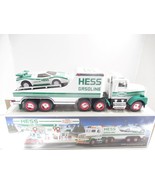 HESS  - 1991 TRUCK W/RACING CAR  -  NEW IN THE BOX - SH - $23.70